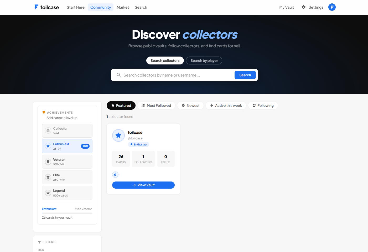 Foilcase community page